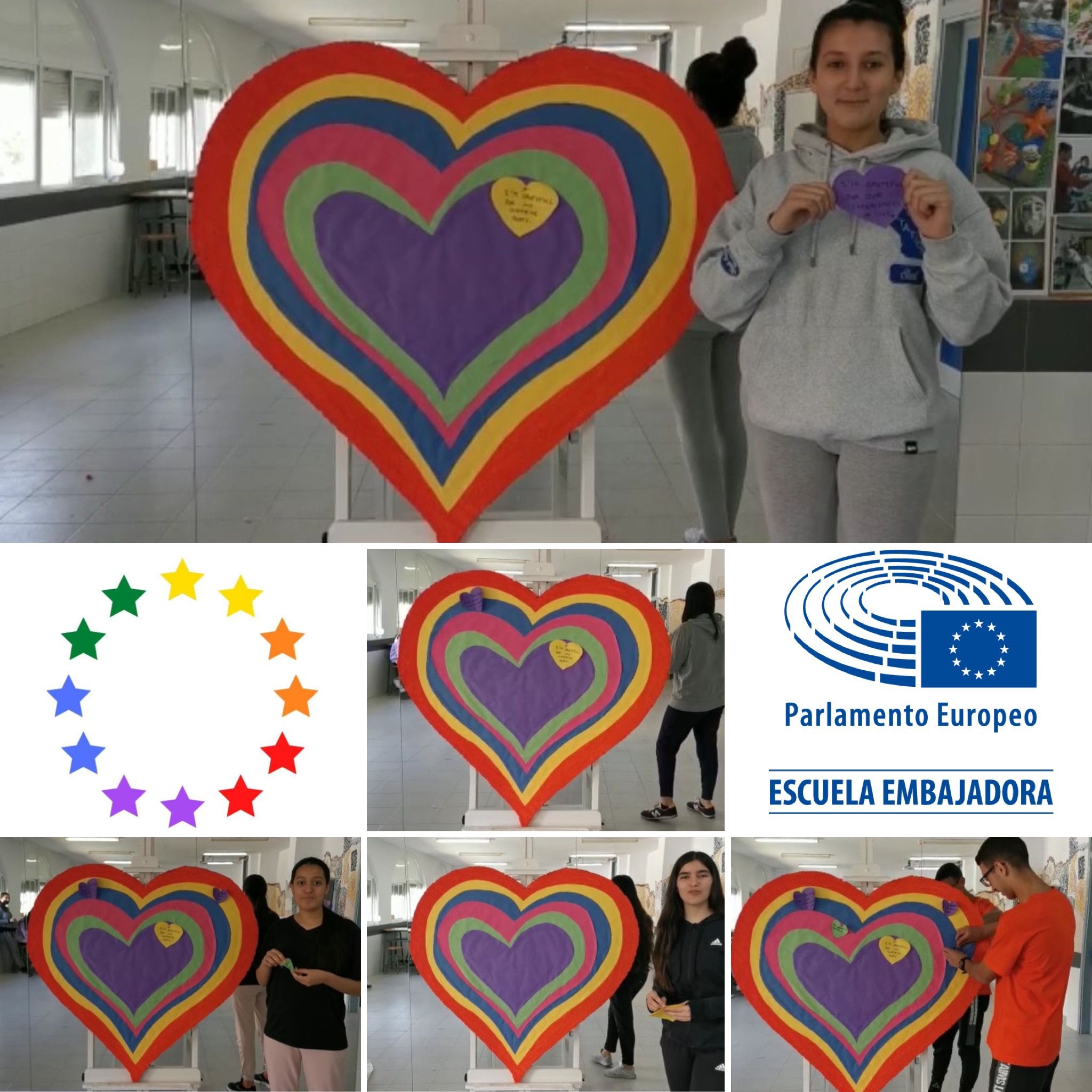 Alumnos y alumnas de ArteRusadir colaboran con el proyecto EPAS, en el Día Internacional contra la LGTBI fobia.